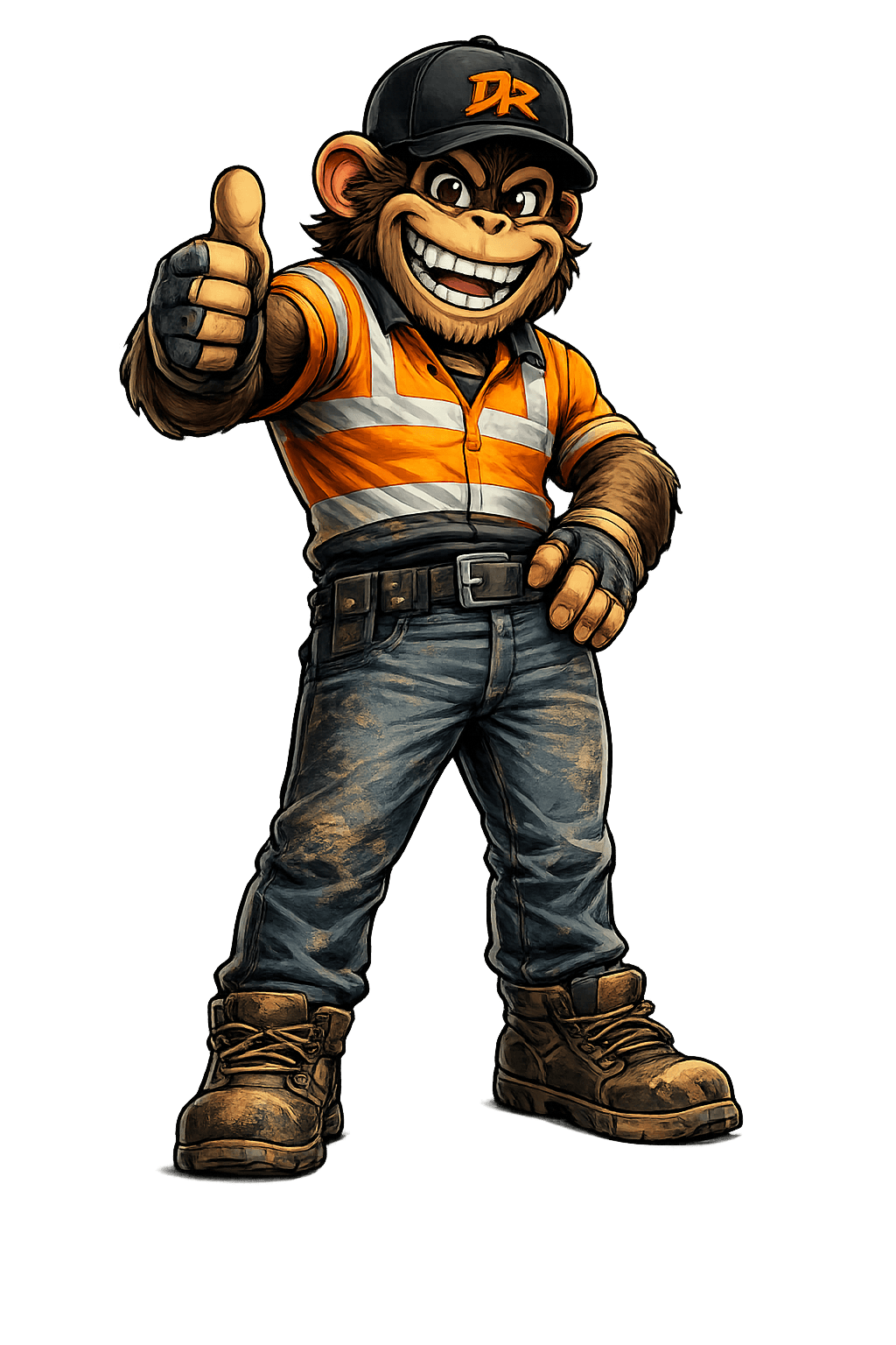 Dig Ready mascot giving a thumbs up